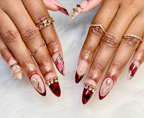 Acrylic fill in with complex design