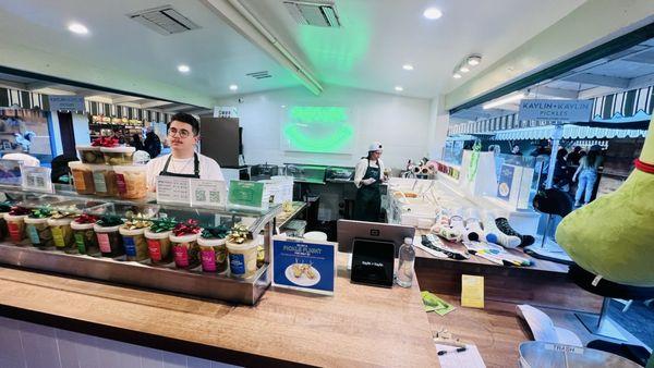 The pickle shop ordering counter