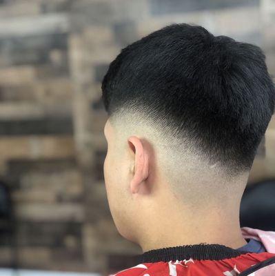 Mid fade skin fade with drop fade in the back ! Haircut by: faded_by_x