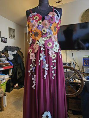 Bridal Gown, We helped add the flowers!