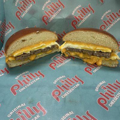 Sausage Egg and Cheese Sandwich