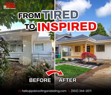 This little Laurelhurst home just went from worn and outdated to one of the brightest spots on the block