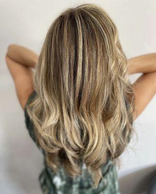 Balayage highlights.