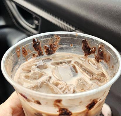 My drink is not even blended. No excuses for this