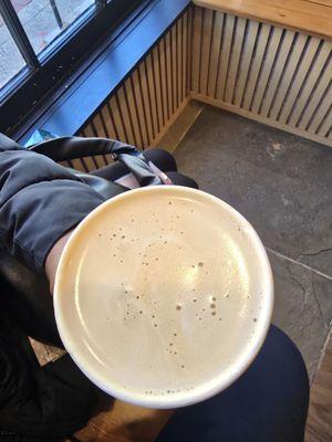 Latte with homemade syrup