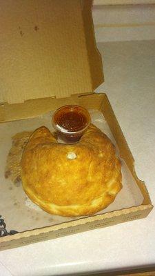 The perfectly baked pepperoni calzone! My husband ordered it but I ate half... in addition to the lasagna, which I recommend.