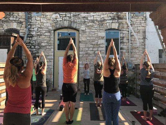 Sun Salutations in the Garden