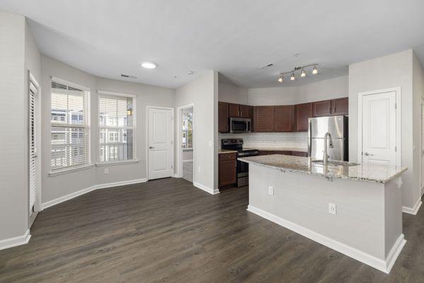 Renovated Kitchen and Dining Room with Balcony