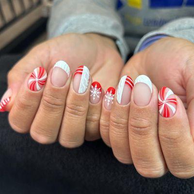 Luminary nail system with designs