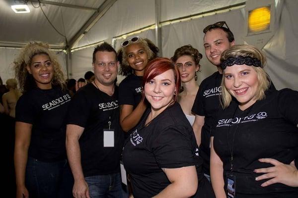The Seabolt staff at The Fashion Meets Music Festival in Columbus, OH