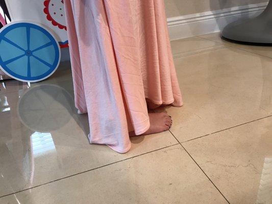 This horrible job ruined. Y daughters new dress!