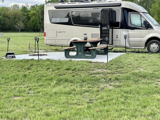 Elkhorn Crossing RV pad campsite