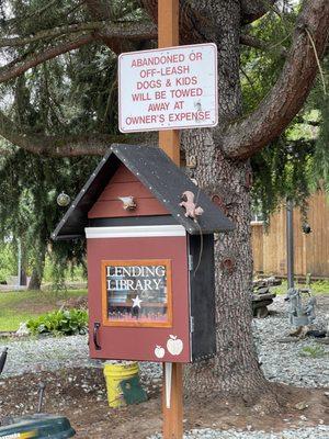 Little Lending Library. So cute!!