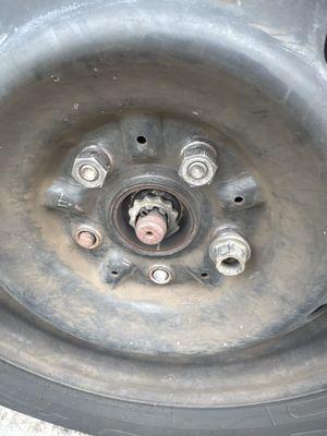 Broken lug.
