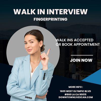 Downtown live scan fingerprinting