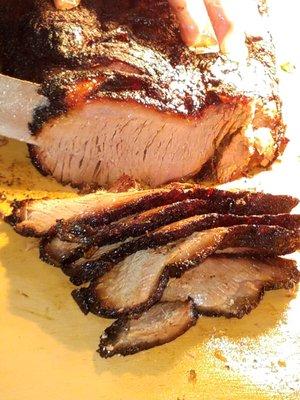 Sliced beef brisket