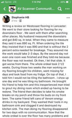 Dissatisfied customer