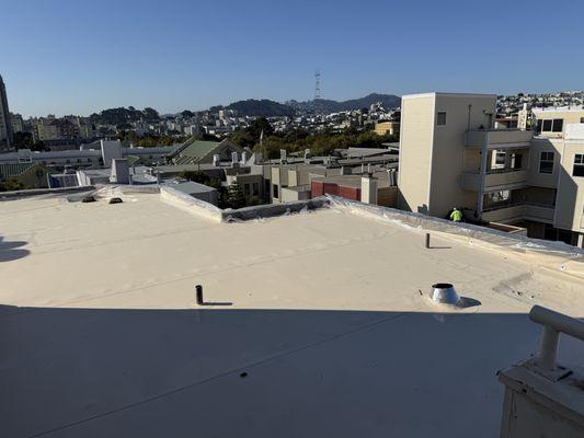 TPO roof installation in San Francisco