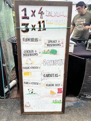 Adorable menu board