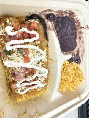 Chicken enchiladas.