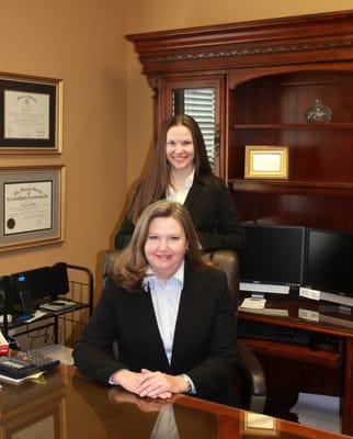 Owner/CPA Eugenia Foster and Staff Accountant Hope Foster.