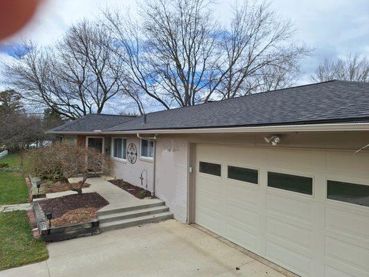 New roof and gutters