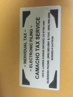 Camacho Tax Service