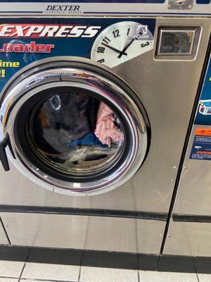 Coin machines but be aware you'll spend more than planed.