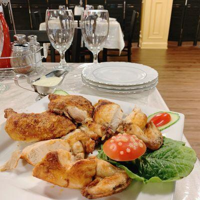 Grilled whole chicken