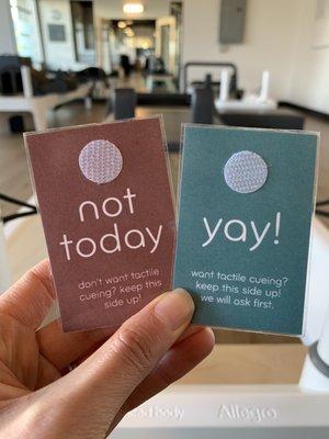 Tactile Cueing Cards for all students!