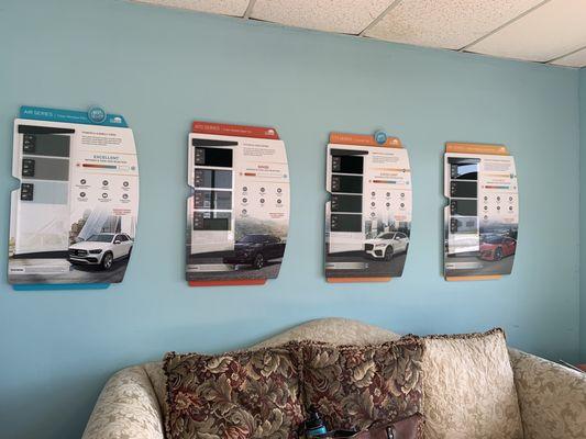 Interior of waiting room.