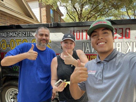 Happy client in San Antonio, TX 78217. We love our customers!