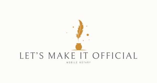 Let’s Make It Official