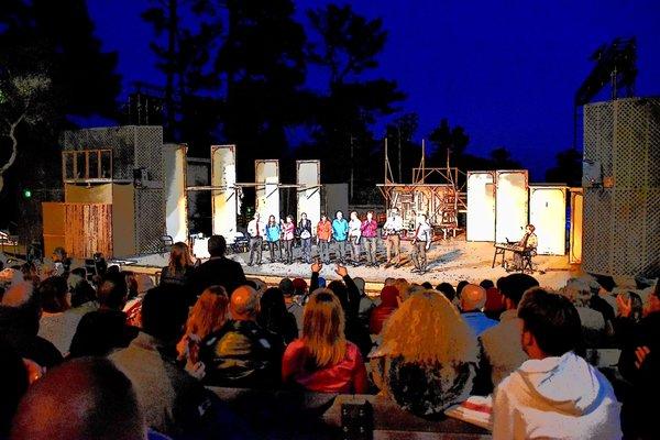 Performing at the Outdoor Forest Theater in Carmel