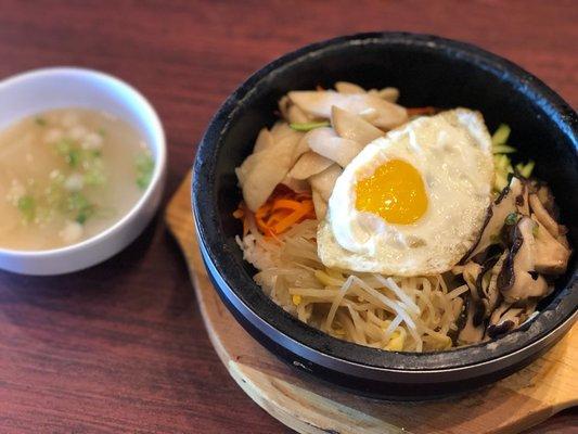 Mushroom Hot Stone Bibimbab