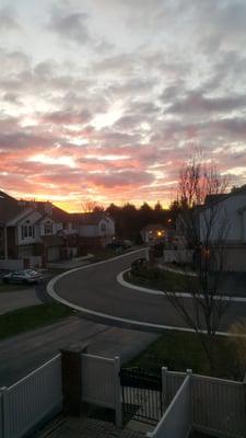 Gorgeous sunrise view from our condo.