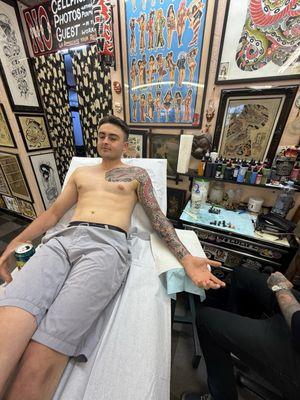 My son... six months in. Beautiful work!