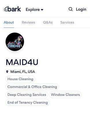 MAID4U Professional Cleaning Service
