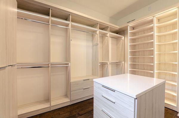 Custom walk-in closet