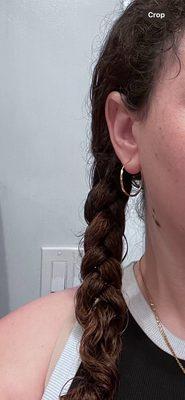 Brushed tape-in extensions