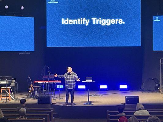 The message and pastor James