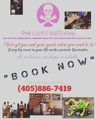 Pink lady's Bartending and Event Cleanup