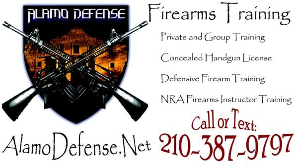 Alamo Defense Firearms Training