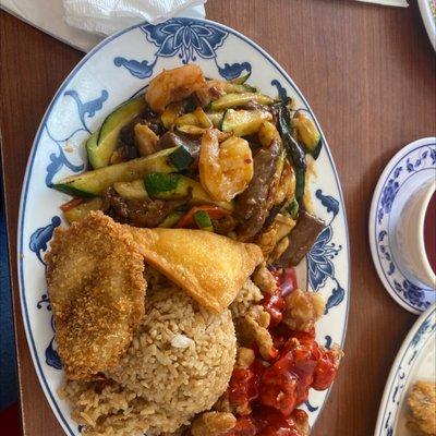 I got the number 4 that comes with all these included:) it was delicious and staff was so nice :)