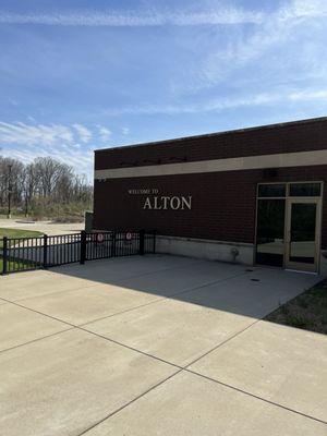 Outside from arrival pad