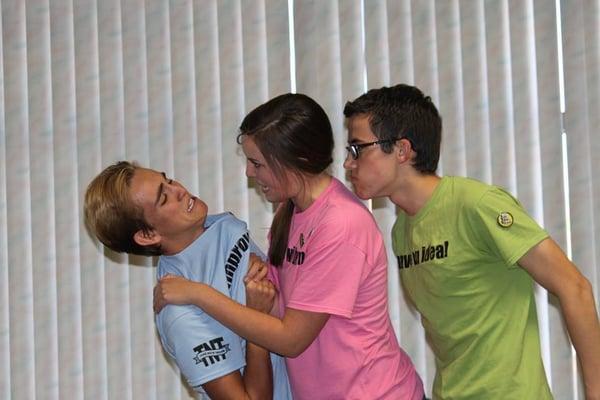 Photo was taken during their 1st place performance at Ye old improv competition