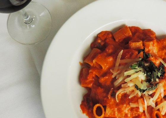 Mezzi Rigatoni - Cairo Eggplant, Fresh Tomato, Basil, Ricotta Salata
