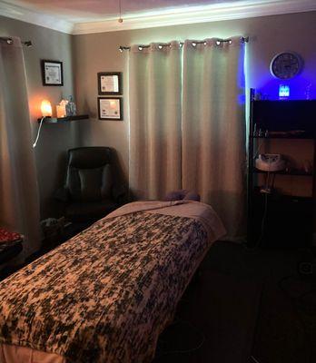 NV Massages space for massage.