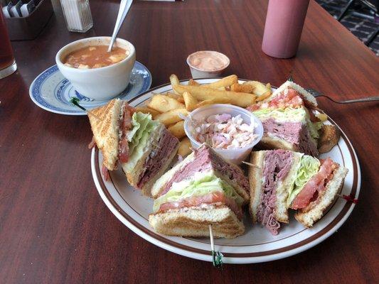 Roast beef club $8.95