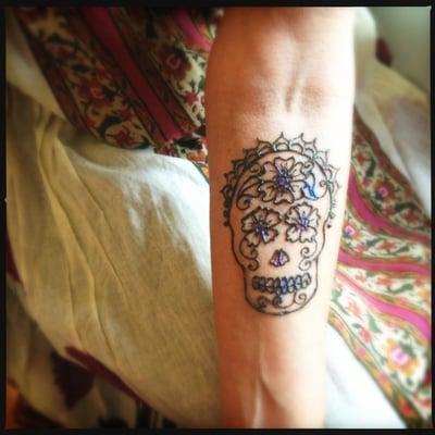 Henna sugar skull!!!